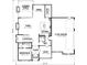 Detailed first floor plan showcasing kitchen, Gathering room, bedrooms, garage, and dining area at 64 Telfair Ct, Acworth, GA 30101