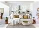 Open concept living room showcases hardwood floors and modern decor at 64 Telfair Ct, Acworth, GA 30101