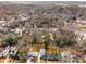 Aerial view of neighborhood streets and houses with mature trees throughout the community at 1055 Ormewood Se Ave, Atlanta, GA 30316