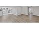 Finished basement with a kitchen area and ample space for entertaining at 5277 Cardinal Nw Ln, Lilburn, GA 30047