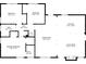 Detailed floor plan showcasing the layout of the main level, including bedrooms, bathrooms, and kitchen at 5277 Cardinal Nw Ln, Lilburn, GA 30047