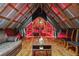 Unique loft space with sloped ceilings, modern decor, and accent lighting, offering a cozy retreat at 80 Rountree Rd, Riverdale, GA 30274