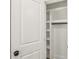 The closet has shelves and a rod for optimal storage at 151 Wilbur Ln, Lawrenceville, GA 30044