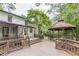Expansive backyard deck with a charming gazebo, perfect for outdoor entertaining at 2911 Bentwood Dr, Marietta, GA 30062