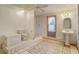 Cozy bathroom with a stand up shower, window, and white tiled floor at 540 Clubfield Drive, Roswell, GA 30075