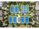 Overhead shot showcasing well-maintained community tennis courts, perfect for sports enthusiasts at 7315 Cordery Rd, Cumming, GA 30040
