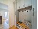 Well-organized mudroom featuring built-in storage, hooks, seating, and stylish decor for a functional space at 2179 Marann Ne Dr, Atlanta, GA 30345
