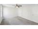 Bedroom features fresh paint, carpet and ceiling fan at 55 Sunset Rd, Mcdonough, GA 30253