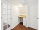Close up on the bonus nook with built in desk at 55 Sunset Rd, Mcdonough, GA 30253