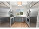 Efficient butler's pantry featuring two stainless steel refrigerators and ample storage space at 4100 Thunderbird Dr, Marietta, GA 30067