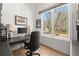 Home office space with hardwood floors and a bright window view at 4100 Thunderbird Dr, Marietta, GA 30067