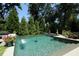 Backyard pool surrounded by lush landscaping offers a private retreat at 1100 Virginia Ne Ave, Atlanta, GA 30306
