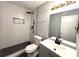 Modern bathroom with a stand up shower, sleek fixtures, and a contemporary vanity at 1502 Huntingdon Chase, Atlanta, GA 30350