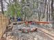 Cozy backyard fire pit area with seating, perfect for relaxing and enjoying the outdoors at 4853 Chapelle Ct, Marietta, GA 30066