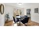 Cozy dining room with hardwood floors and natural light at 1111 Clairemont Ave # P5, Decatur, GA 30030