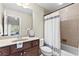 Bathroom with a vanity, toilet and shower over tub at 2571 Weddington Ne Rdg, Marietta, GA 30068