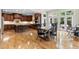 Open concept kitchen with hardwood floors, center island, and modern appliances at 2571 Weddington Ne Rdg, Marietta, GA 30068