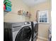 Convenient laundry room with modern side-by-side washer and dryer at 3125 Crooked Stick Dr, Cumming, GA 30041