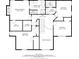 Second floor plan with primary bedroom, bathroom, walk-in closet, laundry, and bedrooms at 3752 Upland Dr, Marietta, GA 30066