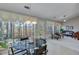 Bright dining room with floor to ceiling windows and backyard views at 1640 Racquet Club Cir, Lawrenceville, GA 30043