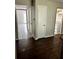 Hallway with view to the kitchen at 2574 Stratford Ln, Morrow, GA 30260