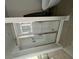 Modern bathroom featuring a glass-enclosed shower with a bench and a tiled surround at 11559 Kimberly Way # 21, Hampton, GA 30228
