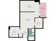 Layout of the property including the living room, bedroom, kitchen, bath, foyer and balcony at 375 Ralph Mcgill Ne Blvd # 804, Atlanta, GA 30312