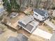 An aerial view showcases the home's layout, backyard, and proximity to surrounding neighborhood at 2826 Cobb Place Manor Ct, Marietta, GA 30066