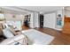 Finished basement area with a comfortable seating area and convenient access to stairs at 2826 Cobb Place Manor Ct, Marietta, GA 30066