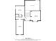Detailed floor plan of the second floor with bedrooms, a bathroom, and large hall at 2826 Cobb Place Manor Ct, Marietta, GA 30066