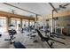 Community gym with ceiling fans and state-of-the-art exercise equipment at 1175 Glenridge Pl, Atlanta, GA 30342