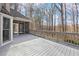 Spacious back deck overlooking backyard and wooded area at 285 Blackstock Rd, Villa Rica, GA 30180