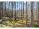 Sloped backyard with mature trees at 285 Blackstock Rd, Villa Rica, GA 30180