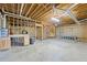 Unfinished basement area provides ample space for storage or future expansion at 285 Blackstock Rd, Villa Rica, GA 30180