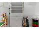 Functional walk-in closet with custom shelving and drawers, providing ample storage solutions and organization at 160 Antler Trl, Alpharetta, GA 30005