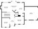 Floorplan displaying the layout of the first floor, including the kitchen, living room, and garage at 274 Westchester Club Dr, Hiram, GA 30141