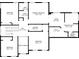 Layout of the upper level featuring four bedrooms, three bathrooms, a laundry room, and walk-in closet at 274 Westchester Club Dr, Hiram, GA 30141