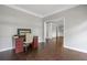 Office area with hardwood floors, neutral walls, desk and chair at 274 Westchester Club Dr, Hiram, GA 30141