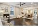 Open floor plan with a cozy living room and dining area at 1111 Seaboard Nw Ave, Atlanta, GA 30318