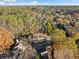 Scenic aerial view of several homes surrounded by woods in a residential area at 1532 Oak Grove Rd, Decatur, GA 30033