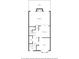 First floor layout featuring living room, dining room, and kitchen at 1532 Oak Grove Rd, Decatur, GA 30033