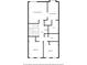 Second floor layout featuring bedrooms, bathrooms, and laundry room at 1532 Oak Grove Rd, Decatur, GA 30033