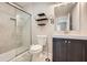 Bathroom featuring a sliding glass shower door and modern vanity at 2797 Gresham Se Rd, Atlanta, GA 30316