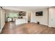 Open floorplan showcasing hardwood floors and connecting the living room to the kitchen at 2797 Gresham Se Rd, Atlanta, GA 30316