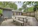 Outdoor patio space with a picnic table and fenced yard at 2797 Gresham Se Rd, Atlanta, GA 30316