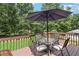 Outdoor deck with seating, perfect for relaxing and enjoying the backyard view at 3231 Boulder Brook Dr, Lithonia, GA 30038