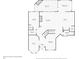 First floor plan showing kitchen, living room, and bedroom layouts and dimensions at 4070 Preserve Crossing Ln, Cumming, GA 30040
