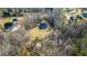 An aerial perspective showcasing the residence within a quiet community at 351 Allendale Dr, Canton, GA 30115