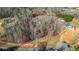 An aerial view depicts the property lot lines around the home at 351 Allendale Dr, Canton, GA 30115