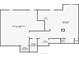 Basement floor plan includes a Gathering room, bar, unfinished area, storage and closets at 4125 Gables Pl, Buford, GA 30519